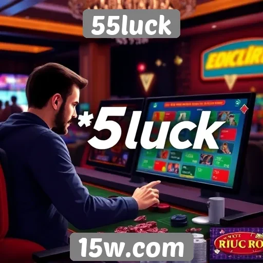 Interação ao vivo em jogos no 55luck é destaque